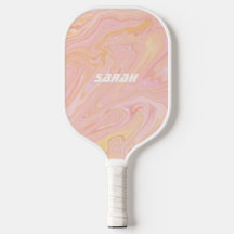 La paleta de pickleball retro Pink Tangerine