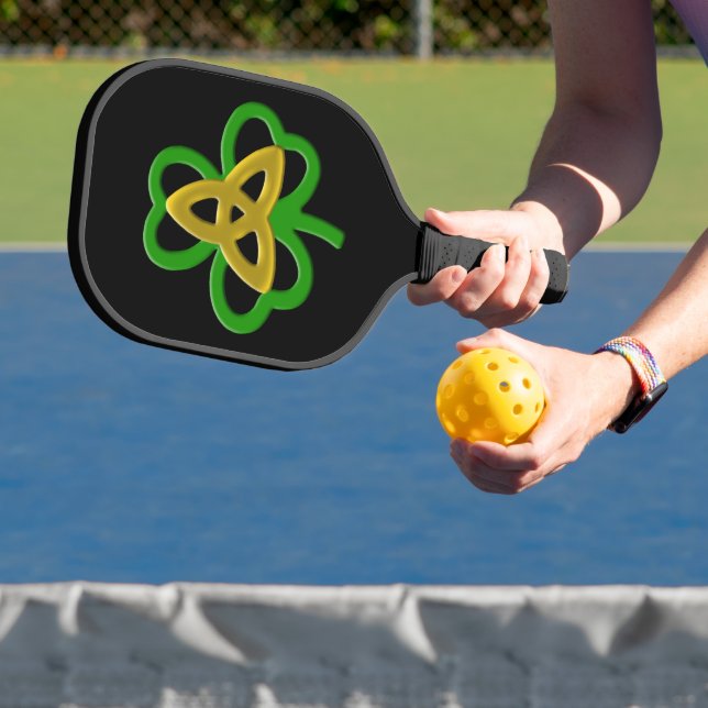 Palas De Pickleball La Trinidad Celta del Oro Verde Knot Shamrock (in situ)