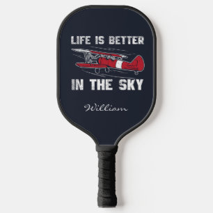 Palas De Pickleball La vida es mejor retiro del piloto de aviones