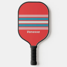 Palas De Pickleball Labial Vintage a Traves de Rayas con Nombre