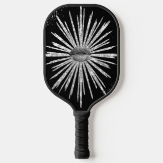 Palas De Pickleball labios plateados y diseño negro Paddle de pellebol
