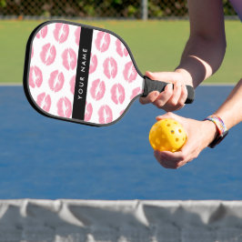 Palas De Pickleball Labios rosados, besos, pintalabios, tu nombre, per