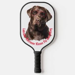 Palas De Pickleball Labrador recuperador besa a arreglar todo