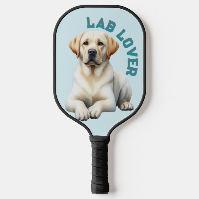 Palas De Pickleball Labrador recuperador de perro amante (Anverso)