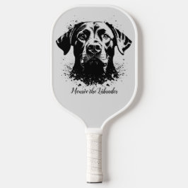 Palas De Pickleball Labrador Splash Art Black