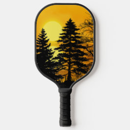 Palas De Pickleball Lago Golden Sunset Pine Trees
