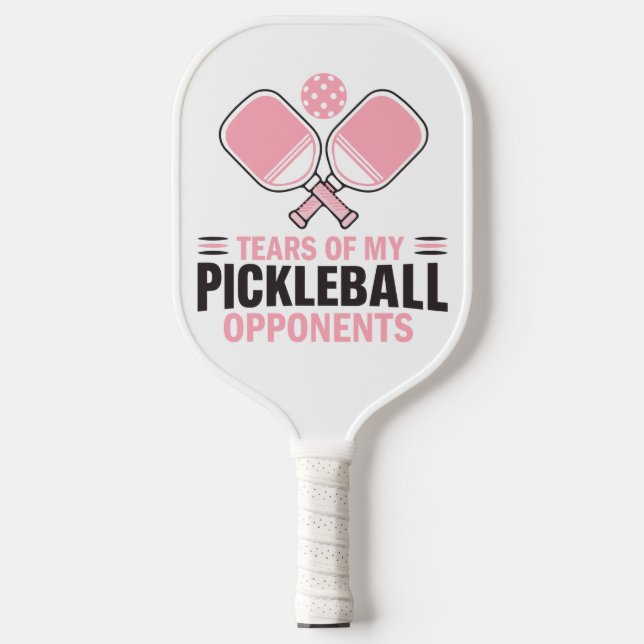 Palas De Pickleball Lágrimas de mis opositores al baloncesto - Gracios (Anverso)
