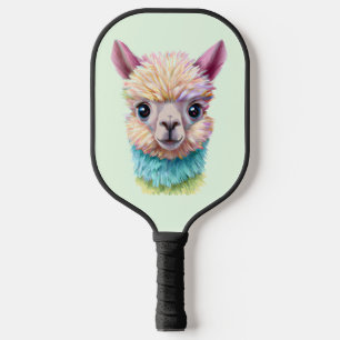 Palas De Pickleball Lama del bebé colorido