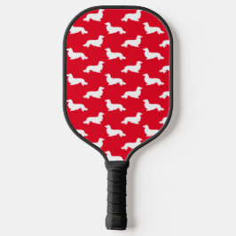 Palas De Pickleball Larga cabeza Dachshund Amante pelota roja