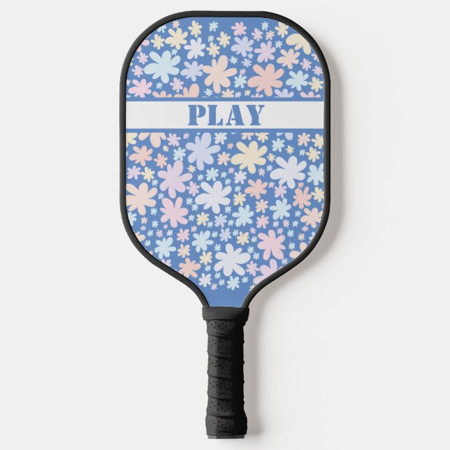 Palas De Pickleball Las flores hippie son tan Groovy (Anverso)