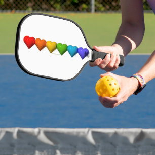 Palas De Pickleball Las glifos de formas de corazón 3D brillantes de S