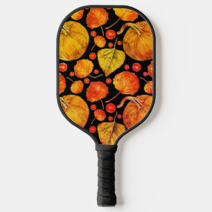 Palas De Pickleball Las hojas de otoño caen en la naturaleza colorida