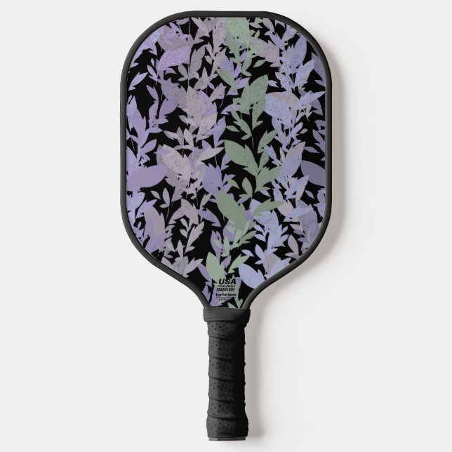 Palas De Pickleball Leafy Creeping Vine Drawing Pattern With Pastels (Anverso)
