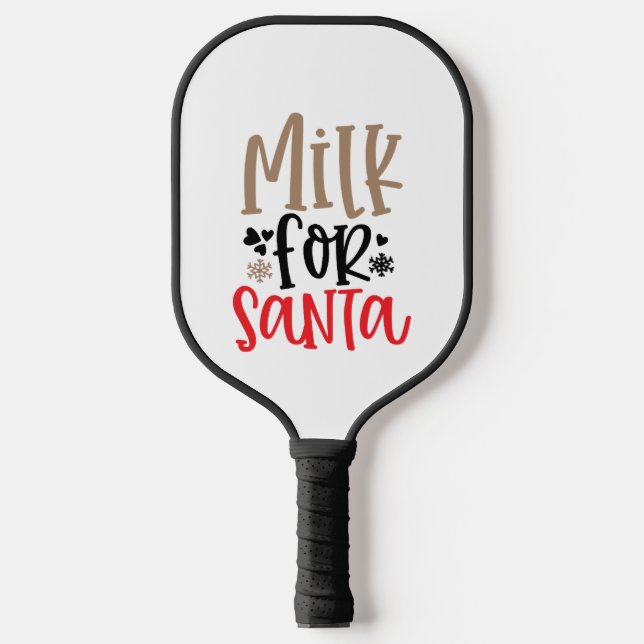 Palas De Pickleball Leche para Santa (Anverso)