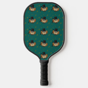 Palas De Pickleball Lechuza bailarina con Personalizado de notas music