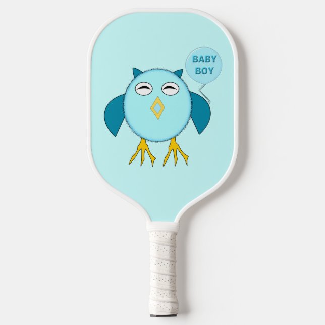 Palas De Pickleball Lechuza Cute Blue Baby (Anverso)
