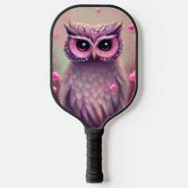Palas De Pickleball Lechuza Kawaii Rosa