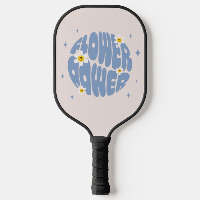 Palas De Pickleball Lema del poder de las flores (Anverso)