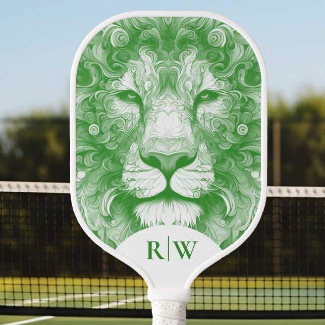 Palas De Pickleball León verde ilustrado (Subido por el creador)