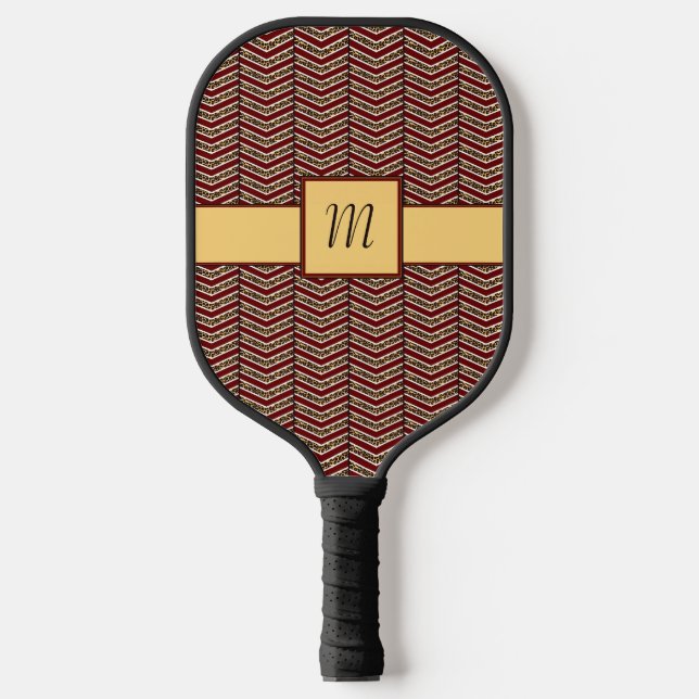 Palas De Pickleball Leopard Print Chevron (Anverso)