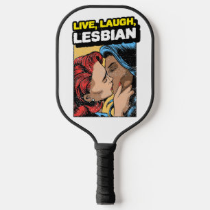 Palas De Pickleball Lesbiana de la risa en vivo