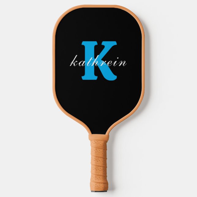Palas De Pickleball Letra inicial K simple estilo monograma moderno (Anverso)