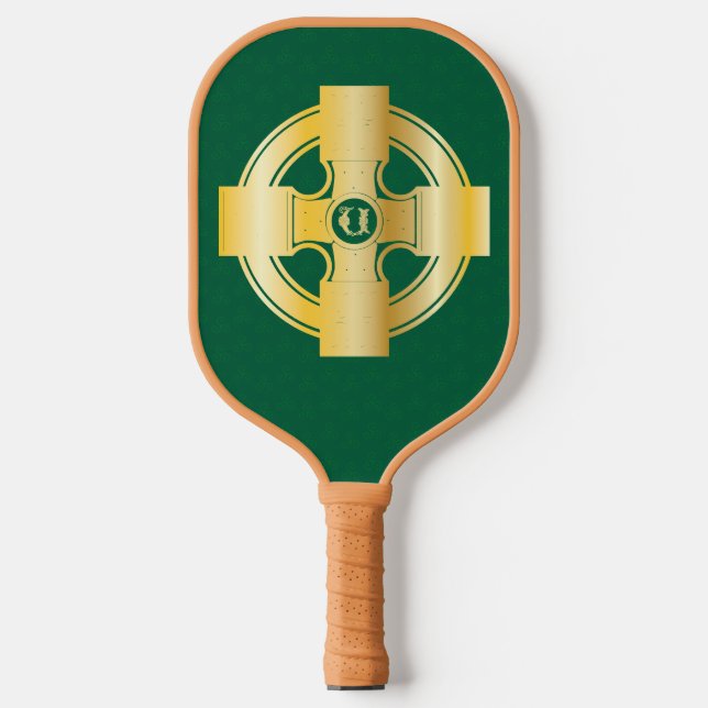 Palas De Pickleball Letra Knot Celtic Cross Celtic, Monograma U (Anverso)