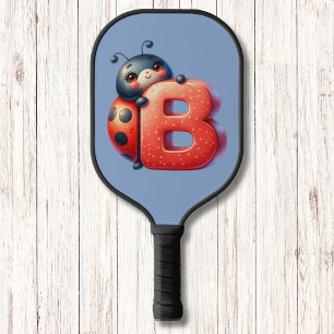 Palas De Pickleball Letra monográfica minúscula de insecto para niños