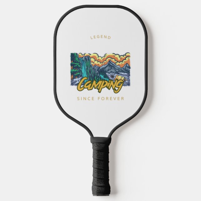 Palas De Pickleball Leyenda de camping desde siempre (Anverso)