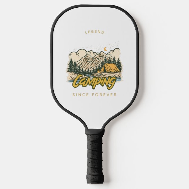 Palas De Pickleball Leyenda de camping desde siempre (Anverso)