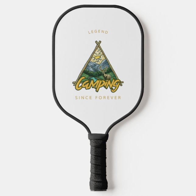 Palas De Pickleball Leyenda de camping desde siempre (Anverso)