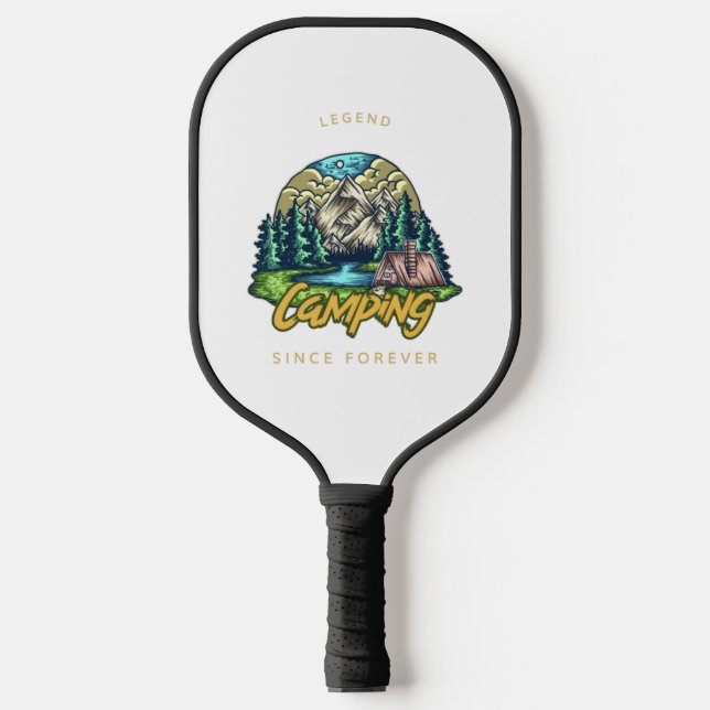Palas De Pickleball Leyenda de camping desde siempre (Anverso)