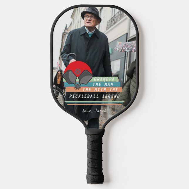 Palas De Pickleball Leyenda del abuelo Pickleball | pala de pickleball (Anverso)