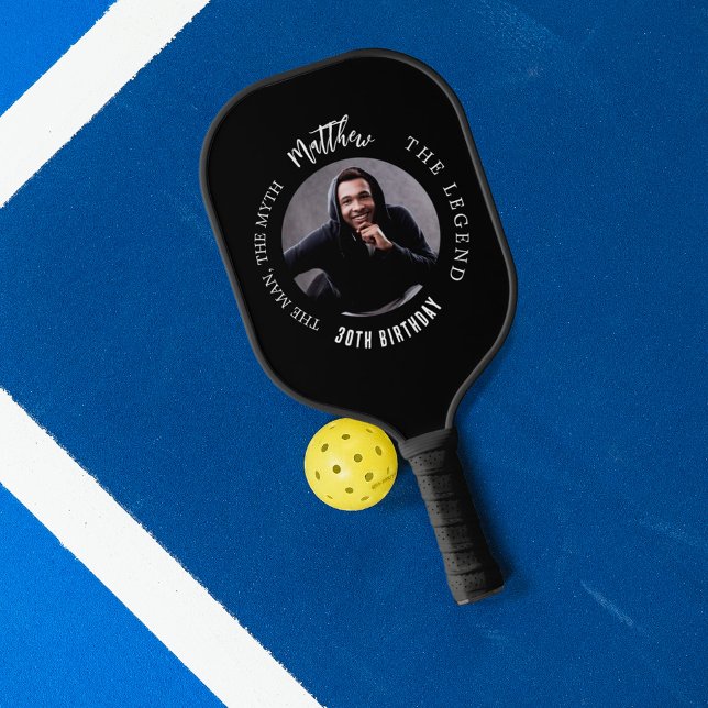 Palas De Pickleball Leyenda del mito del fotógrafo blanco negro (Subido por el creador)