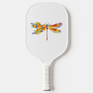 Palas De Pickleball Libélula de flor amarilla