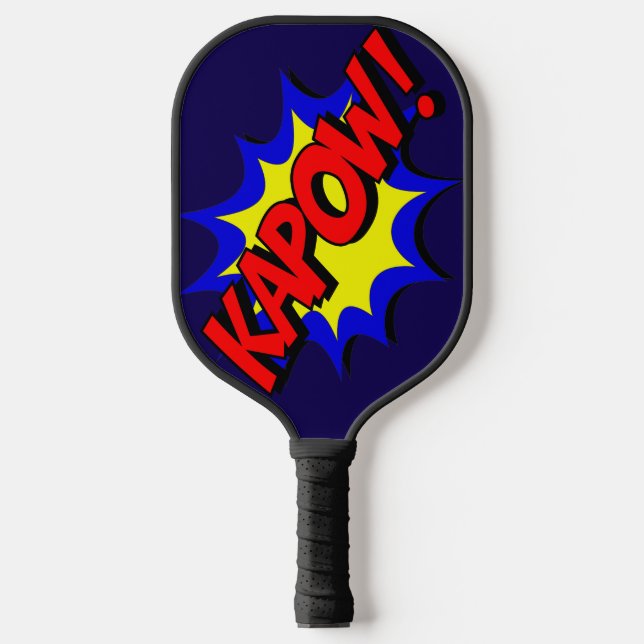 Palas De Pickleball ¡Libro de historietas Kapow! Exclamación (Anverso)