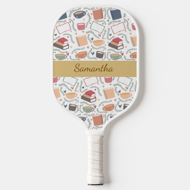 Palas De Pickleball Libros, Velas Y Té (Anverso)