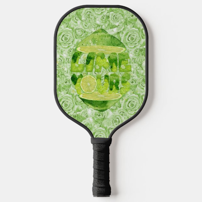 Palas De Pickleball Lime Yours Paddle (Mano Negra) (Anverso)