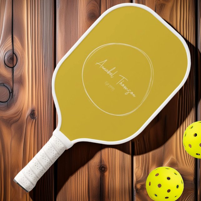 Palas De Pickleball Limón quemado moderno de mediados del siglo | Nomb (Subido por el creador)
