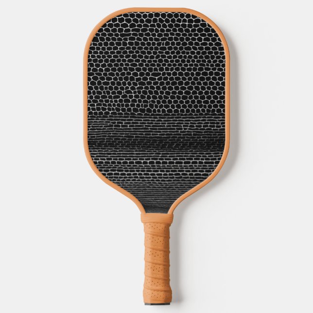 Palas De Pickleball Línea recta de serpiente monocroma (Anverso)
