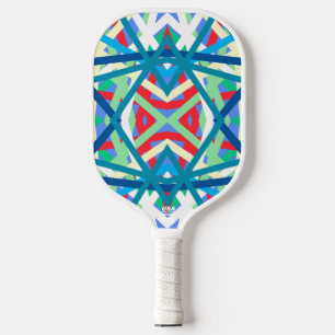 Palas De Pickleball Líneas abstractas de colores de armonía equilibrad