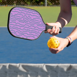 Palas De Pickleball Líneas de circuito verde azulado
