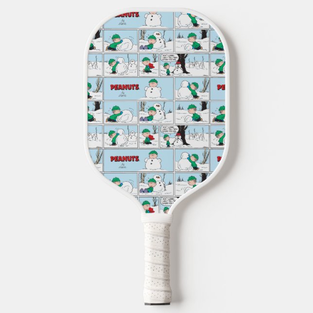Palas De Pickleball Linus Construye Un Hombre De Nieve (Anverso)