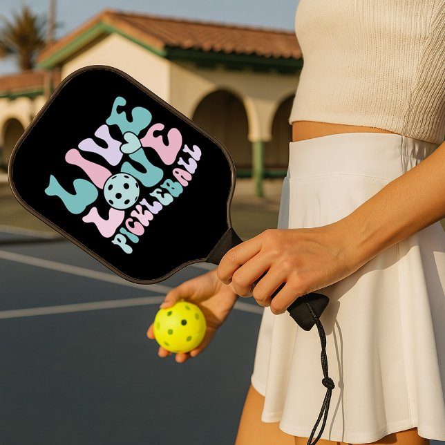 Palas De Pickleball Live Love Pickleball Pink Aqua Purple (Subido por el creador)