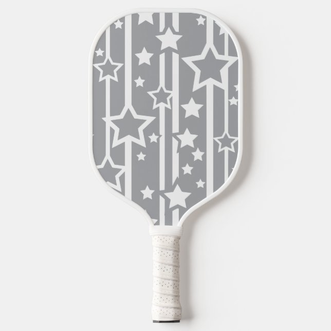 Palas De Pickleball Lluvia de Estrellas Gris Plateado (Anverso)