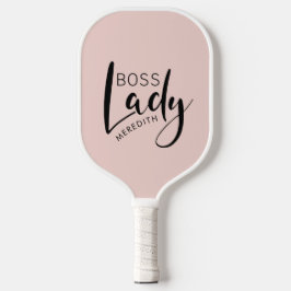 Palas De Pickleball Logo de la dama de jefe personalizada rosa de Rubo