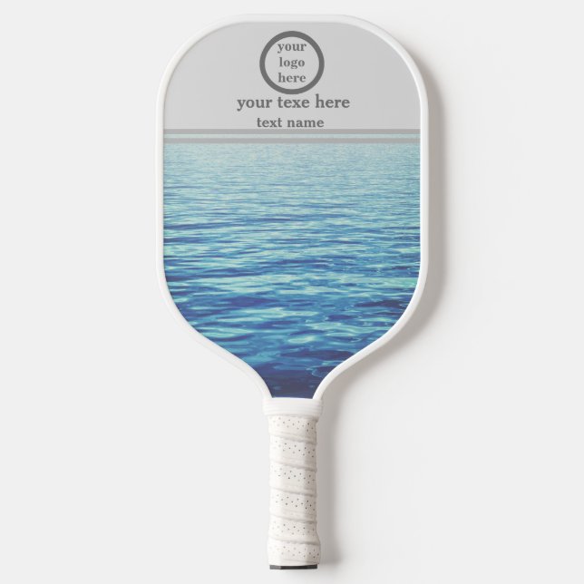 Palas De Pickleball Logo de personalizado profesional con texto (Anverso)