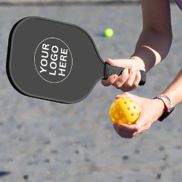 Palas De Pickleball Logotipo de negocio gris moderno