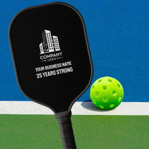 Palas De Pickleball Logotipo empresarial de la empresa celebrando # añ