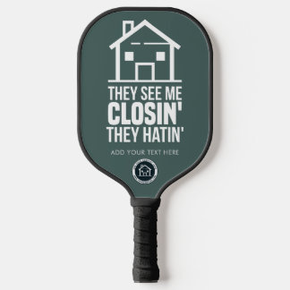Palas De Pickleball Logotipo Personalizado de Negocio de Agente Inmobi